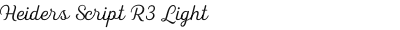 Heiders Script R3 Light